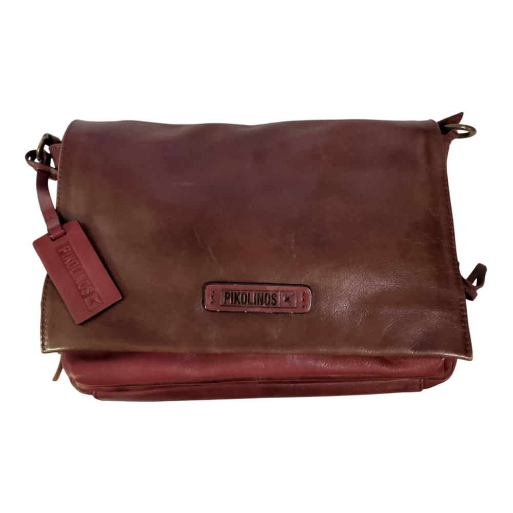 Pikolinos Crossbody Bag Satchel Purse Brown Boho Bohemian Western Hipster Indie
